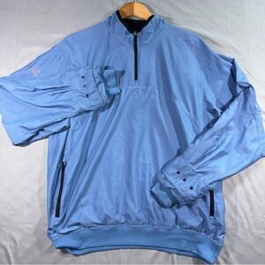 Zero Restriction M3 Windstopper Jacket Mens Large Blue 1/4 Zip Golf Pullover